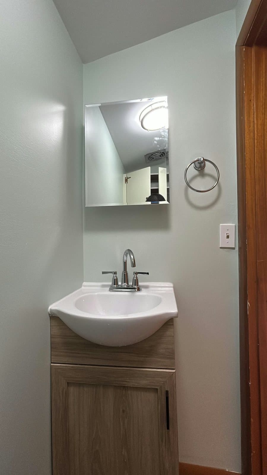 Half bath rebuild, after