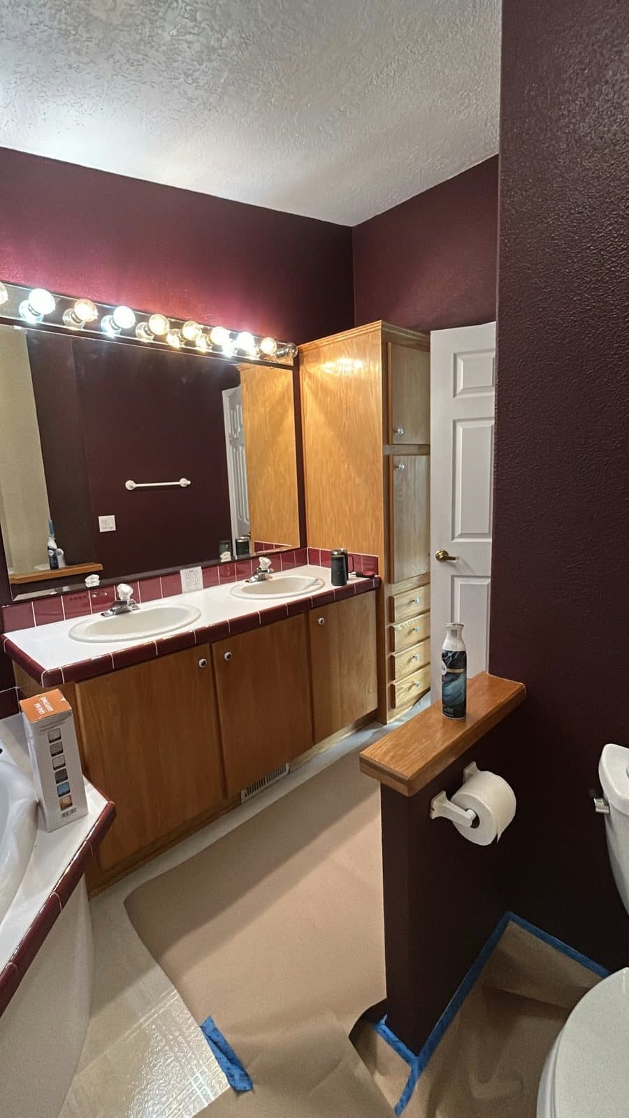 Bathroom repaint, before