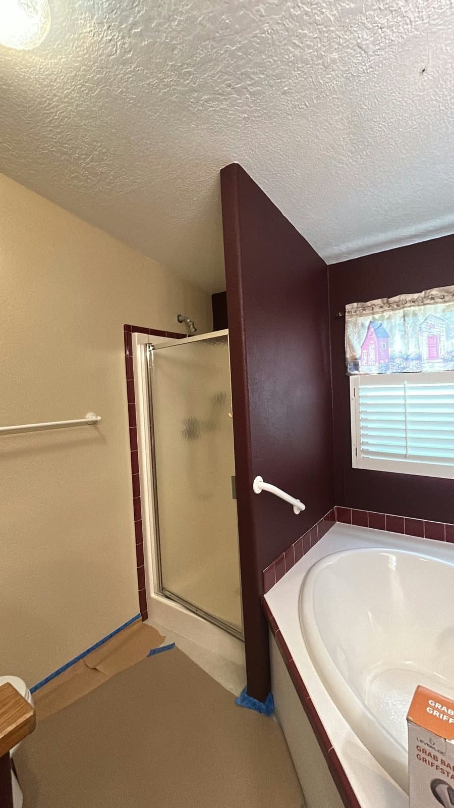Shower room repaint, before
