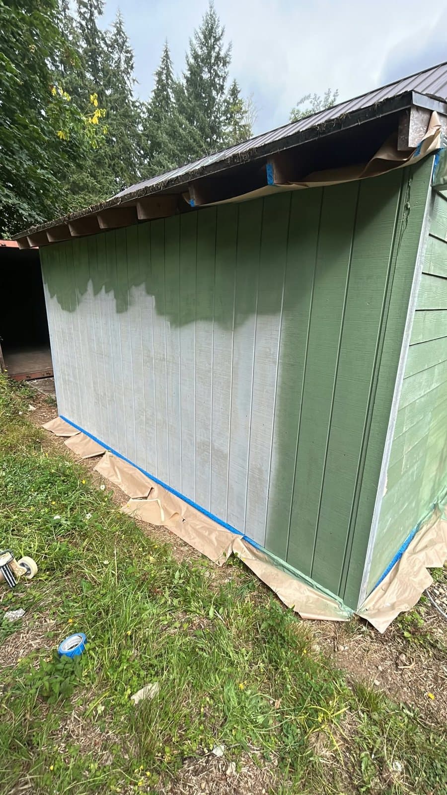 Shed exterior, before